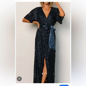 Baltic Born Midnight Sequin Maxi Dress